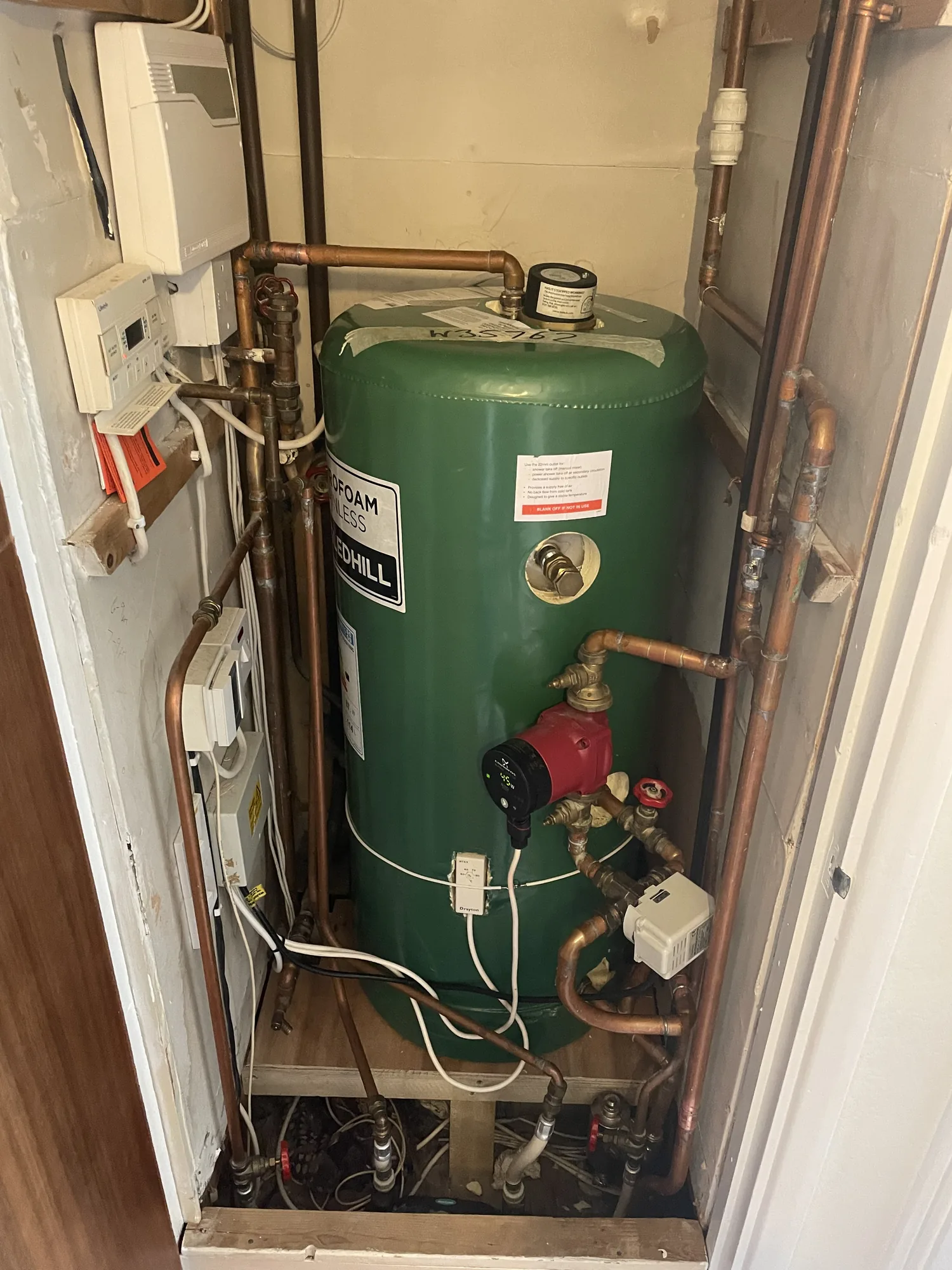 Replacement boiler diverter valve fitted
